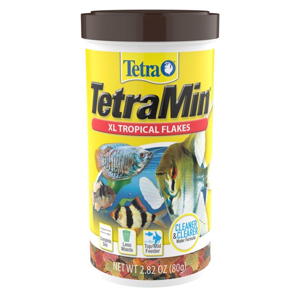 Tetra TetraMin XL Tropical Flakes For Aquariums & Fish Tanks - 2.82 OZ